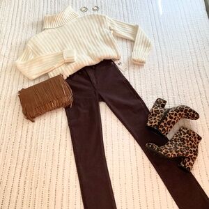 NWT Hudson Barbara Chocolate Brown Jeans Sz 25